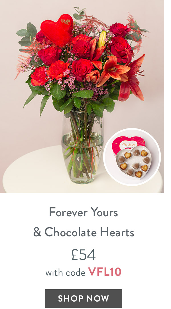 Forever Yours & Chocolate Hearts - only &pound;54 with code