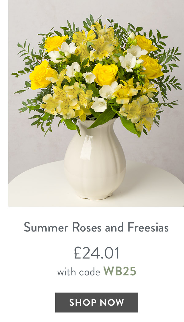 Summer Roses and Freesias - only &pound;24.01 with code