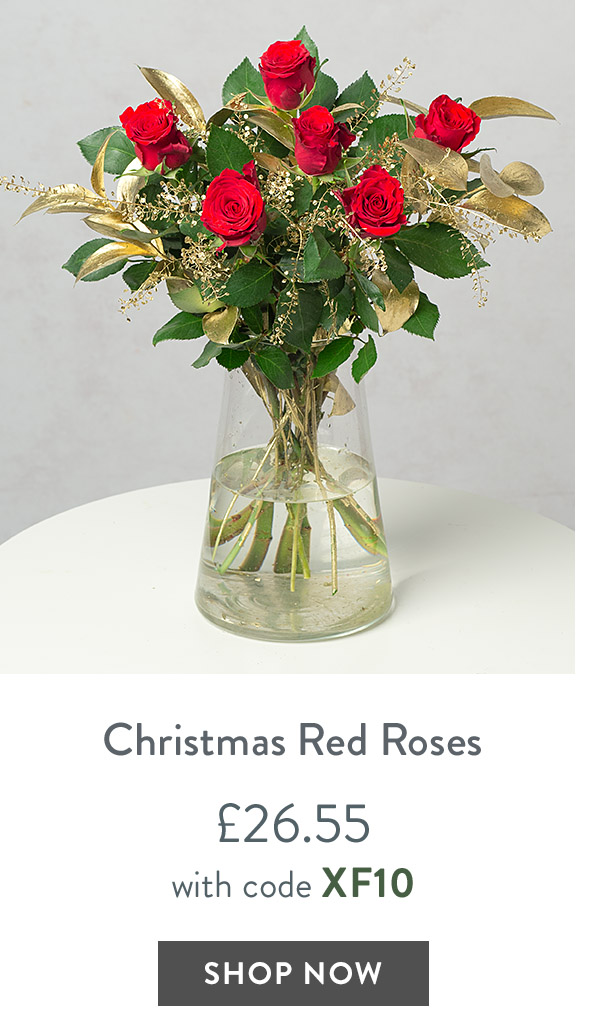 Christmas Red Roses - only &pound;26.55 with code