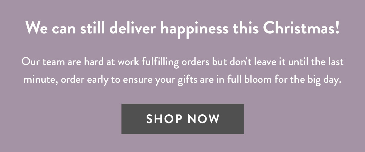 We can still deliver happiness this Christmas!
