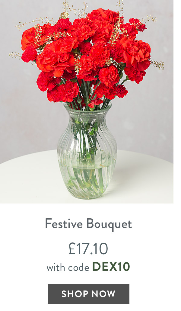 Festive Bouquet - only &pound;17.10 with code