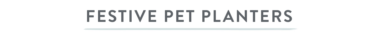 Festive pet planters