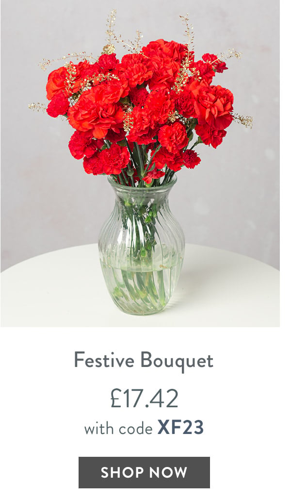 Festive Bouquet - only &pound;17.42 with code