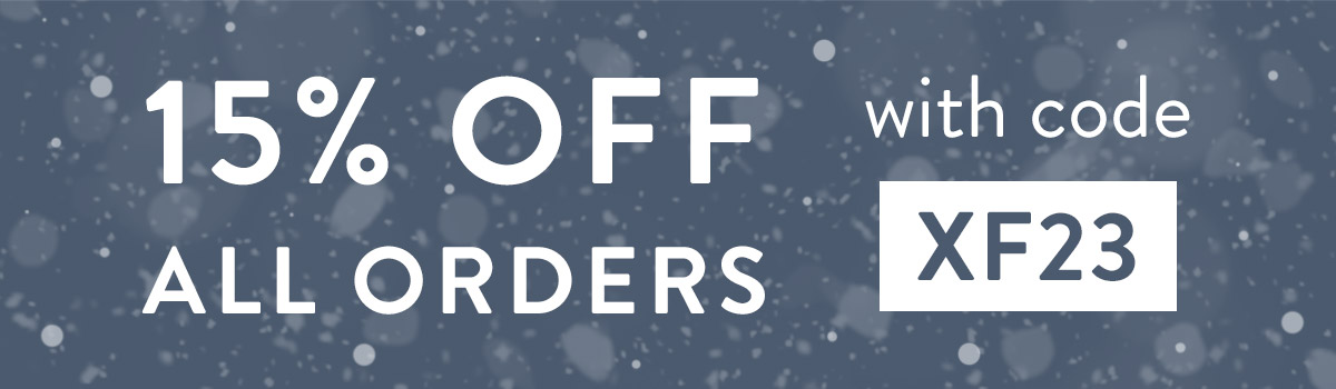 15% off all orders with code XF23