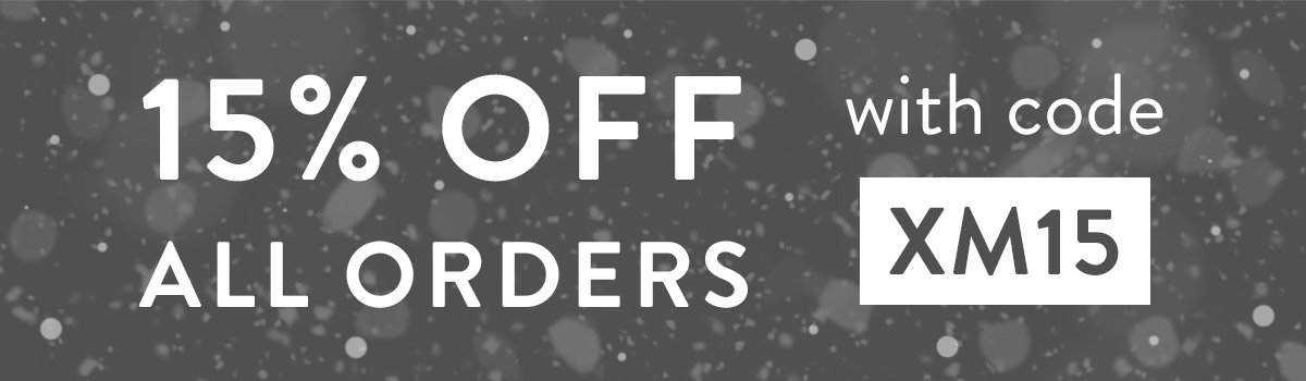 15% off all orders with code XM15
