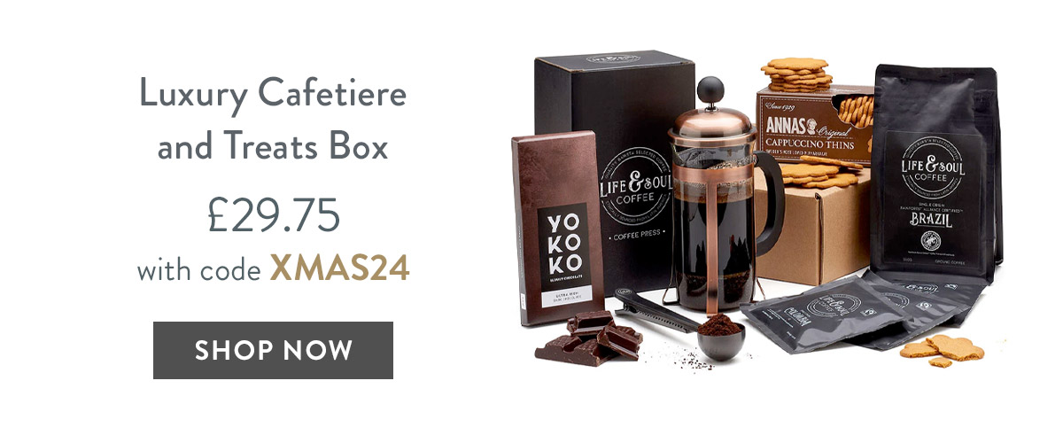 Luxury Cafetiere and Treats Box - only &pound;29.75 with code