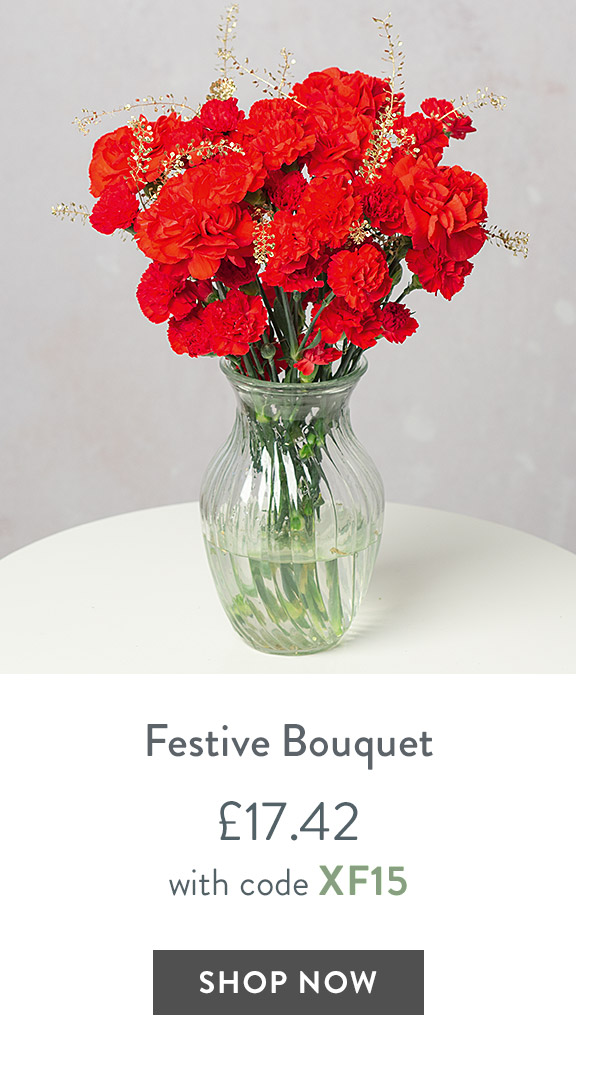 Festive Bouquet - only &pound;17.42 with code