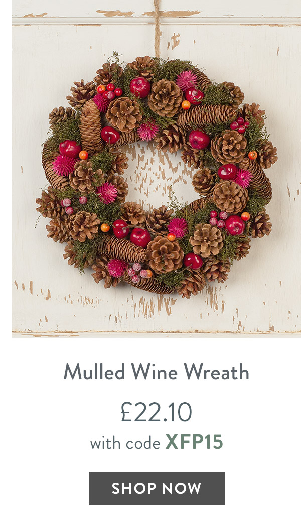 Mulled Wine Wreath - only &pound;22.10 with code
