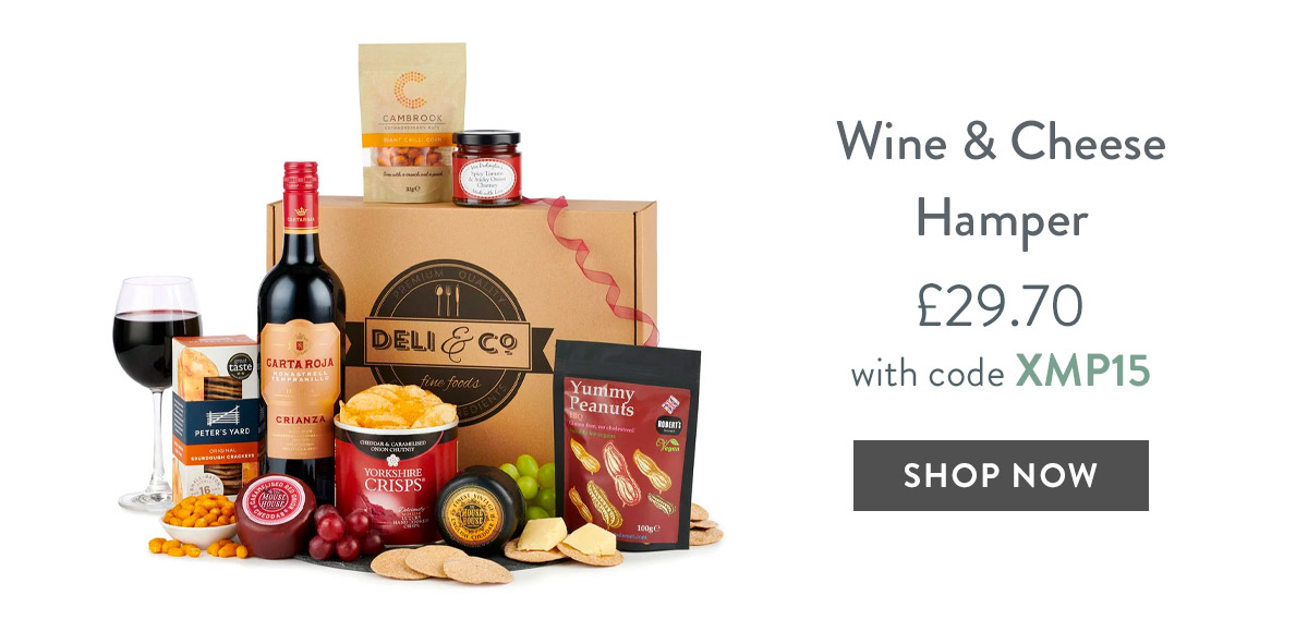 Wine and Cheese Hamper - only &pound;29.70 delivered