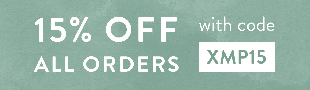 15% off all orders with code XMP15