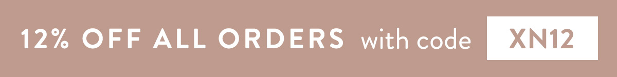 12% off all orders with code XN12