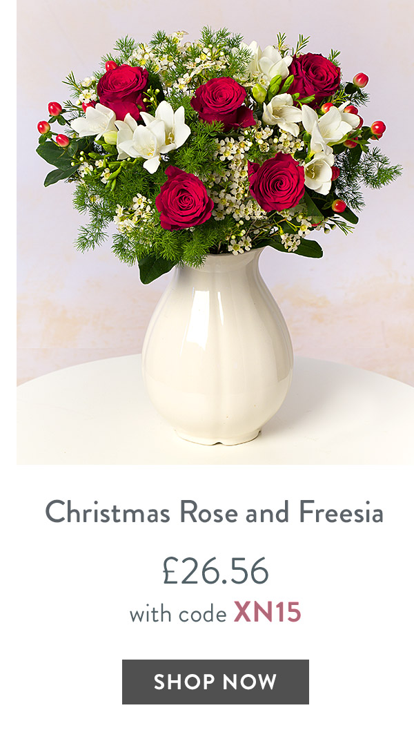 Christmas Rose and Freesia - only &pound;26.56 with code
