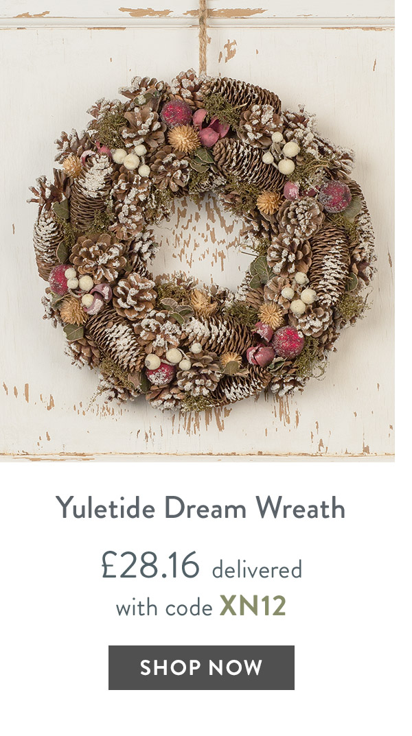 Yuletide Dream Wreath - only &pound;28.16 delivered