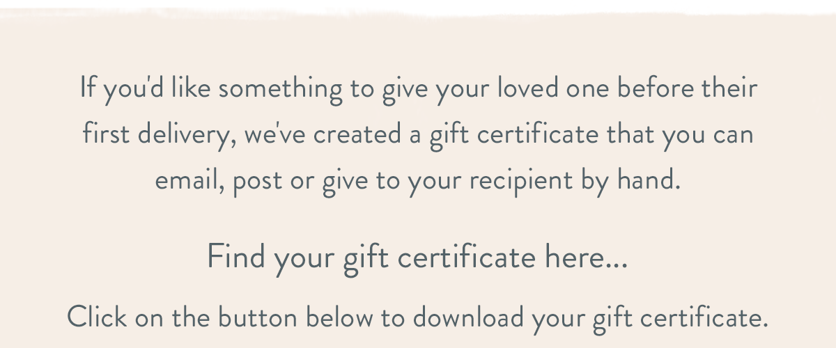 Find your gift certificate here...