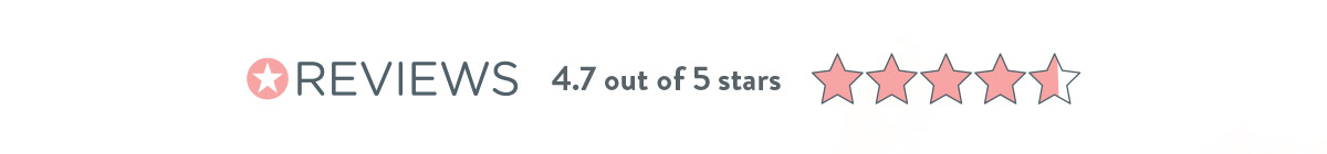 4.7 out of 5 stars in reviews