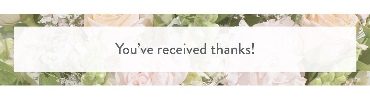 You've received thanks!