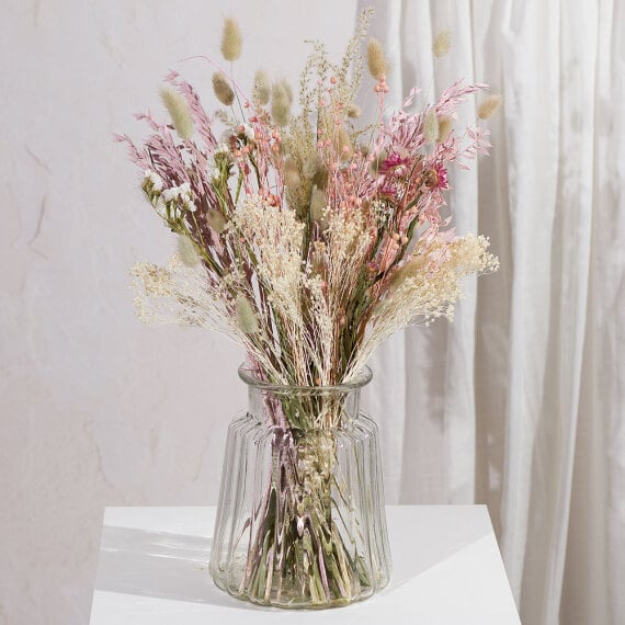 Rose Quartz Dried Flower Bouquet image