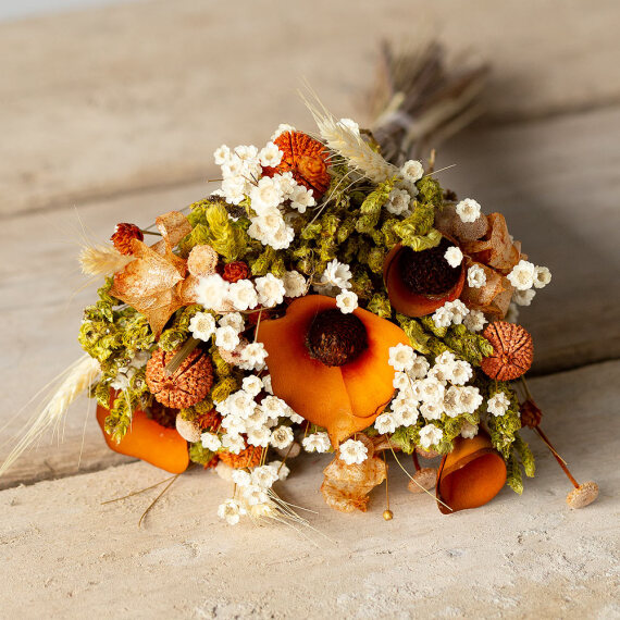 Orange Dried Bouquet image