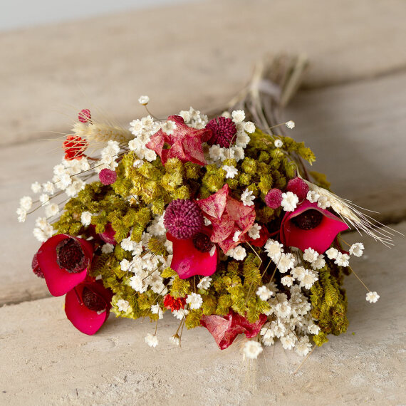 Image of Ruby Red Dried Posy