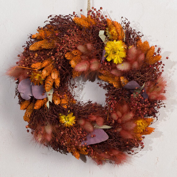Autumn Harvest Dried Wreath image