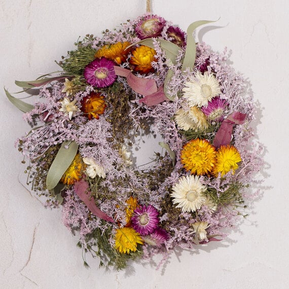 Floral Fields Dried Wreath image