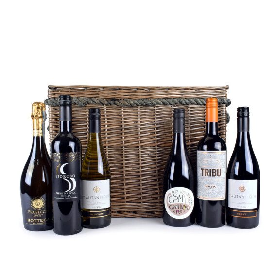 Image of Wine Selection Log Basket