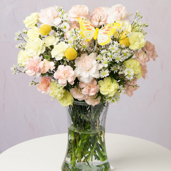 Pretty in Peach Letterbox at Bunches.co.uk
