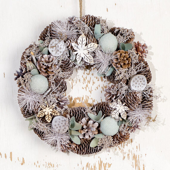 Enchanted Frost Christmas Wreath image