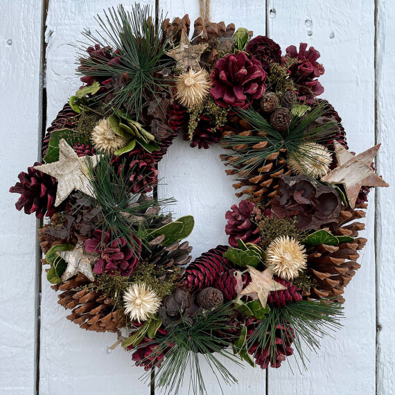 Plum Pine Wreath image