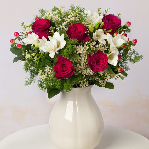 Christmas Roses and Freesias image