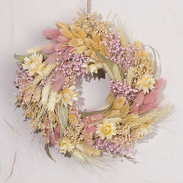 Blossom Blush Dried Wreath