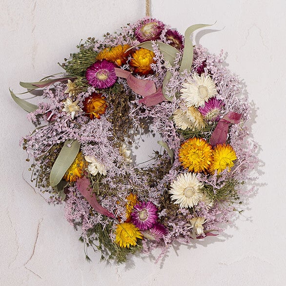 Floral Fields Dried Wreath