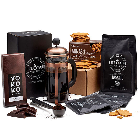 Luxury Cafetiere and Treats Box