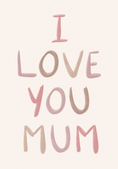 Image of Artistic I Love You Mum