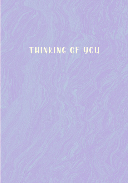 Thinking Of You Marbling Card