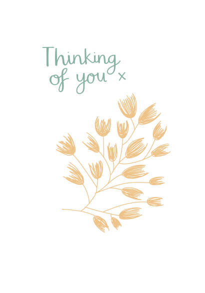 Thinking Of You Floral Card