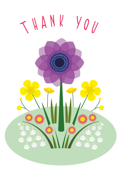 Thank you Flowers Card