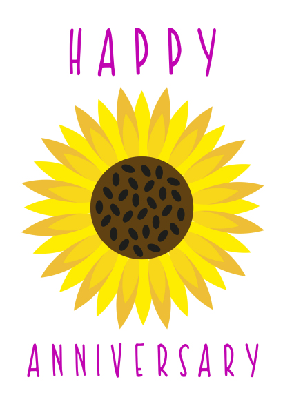 Happy Anniversary - Sunflower