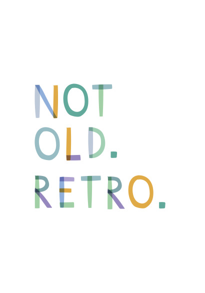 Image of Not Old. Retro. Birthday Card
