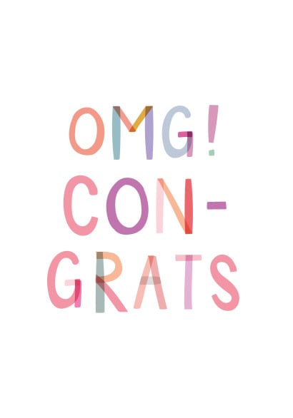 Image of OMG! Congrats!