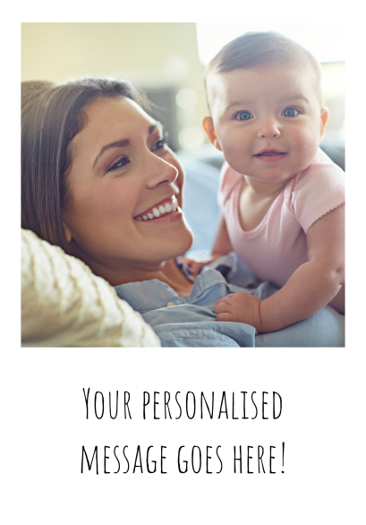 Simple Photograph Design Personalised Card