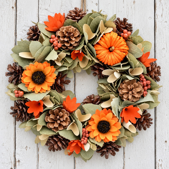 Image of Golden Glad Wreath