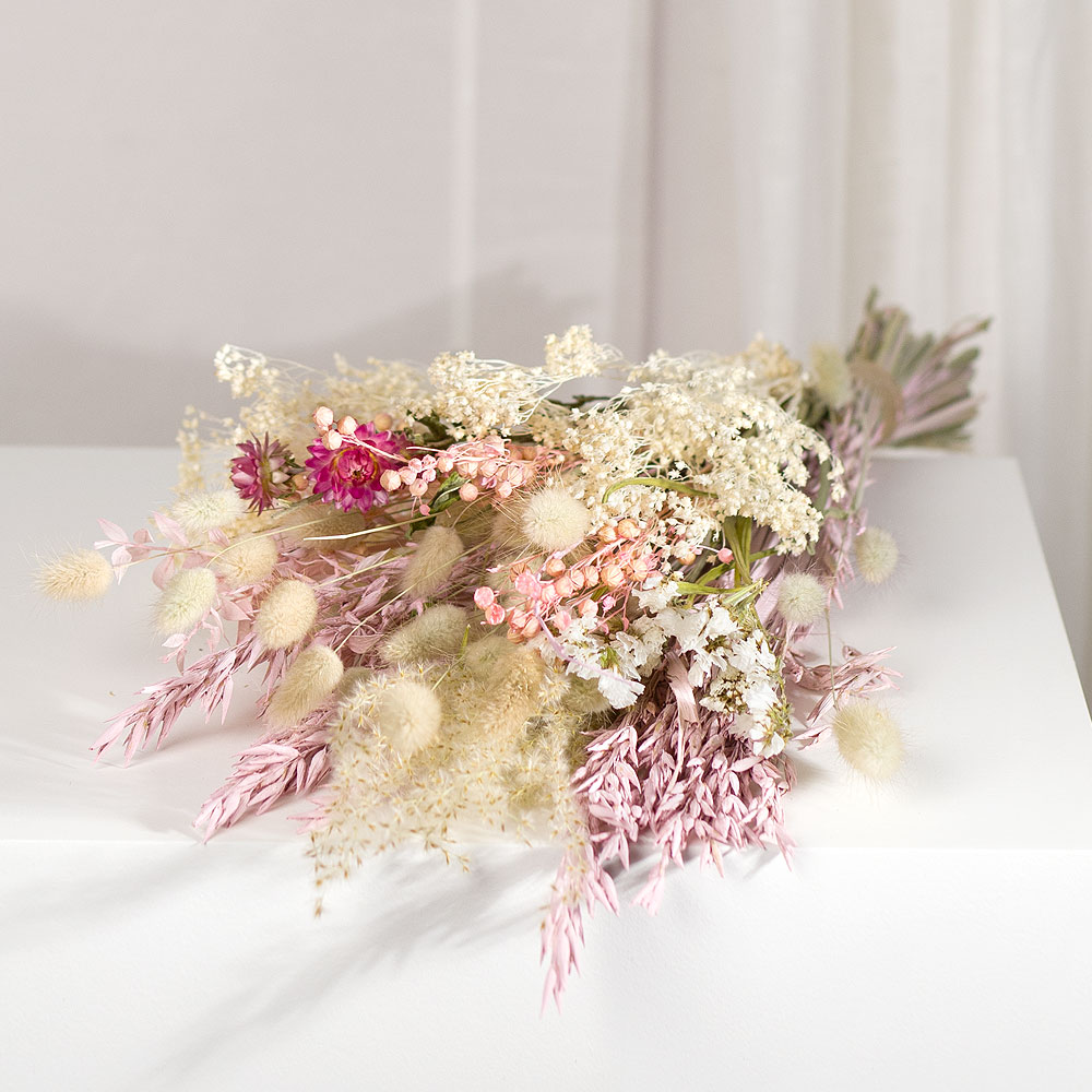 Photograph 2 of Rose Quartz Dried Flower Bouquet