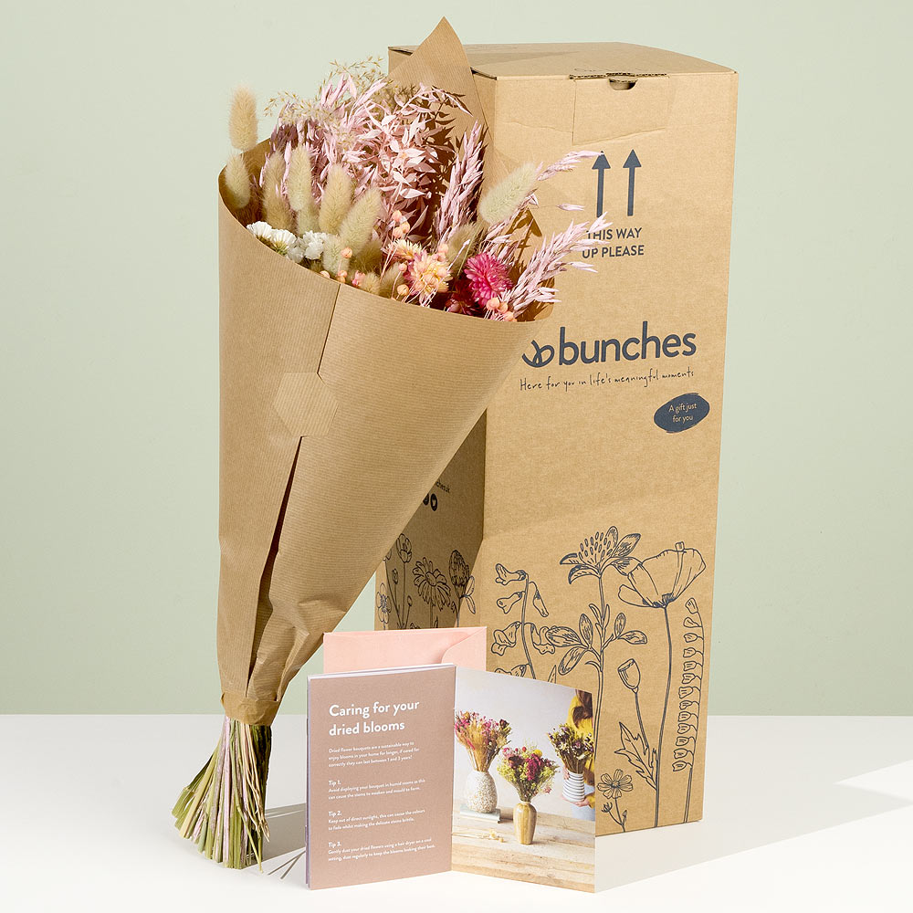 Photograph 3 of Rose Quartz Dried Flower Bouquet