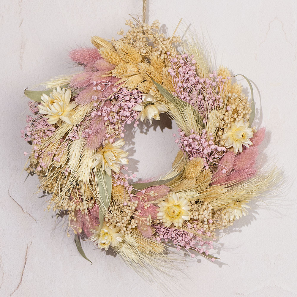 Photograph 1 of Blossom Blush Dried Wreath