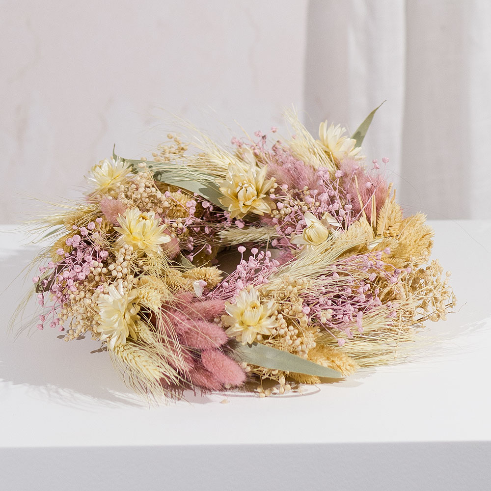 Photograph 2 of Blossom Blush Dried Wreath