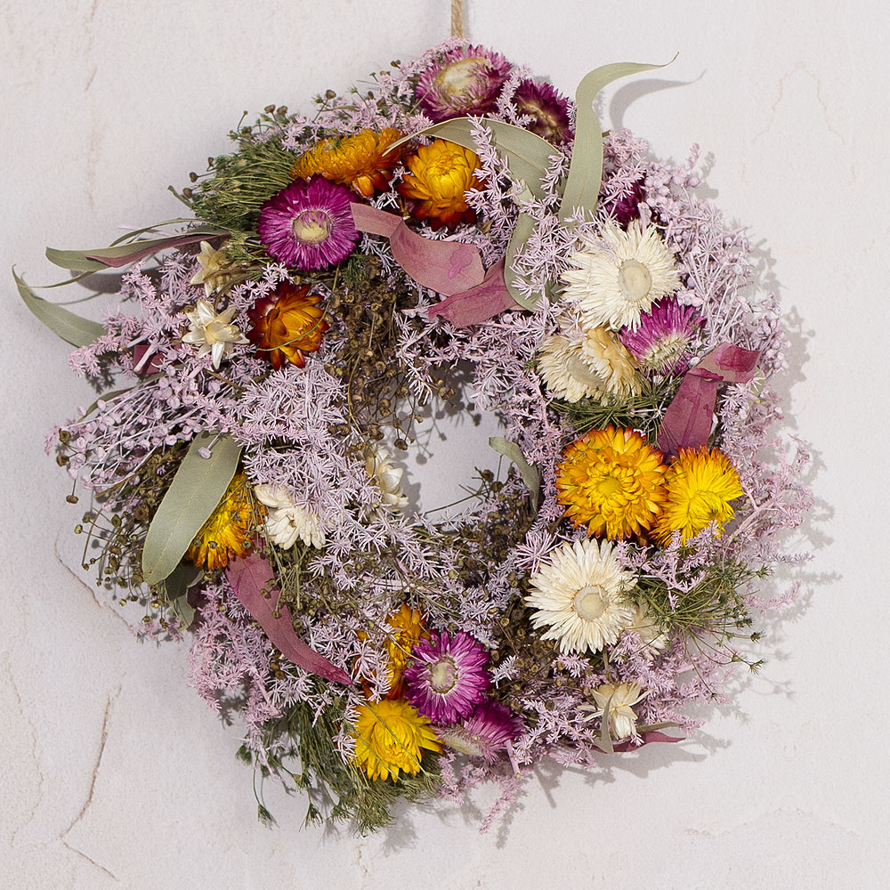Photograph 1 of Floral Fields Dried Wreath