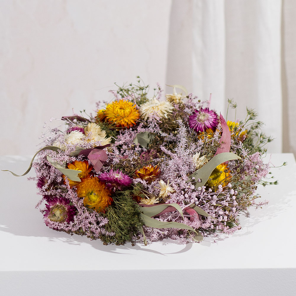 Photograph 2 of Floral Fields Dried Wreath