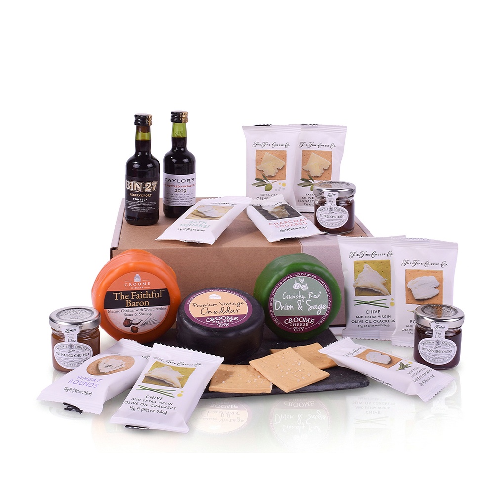 Photograph of Port and Cheese Gift Box
