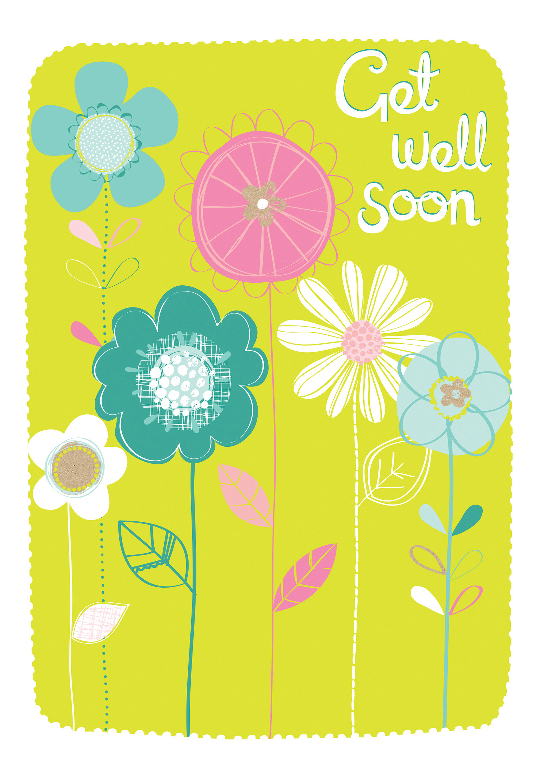Photograph of Flowery Get Well Soon